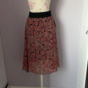 Lularoe Lola printed lined skirt in extra small